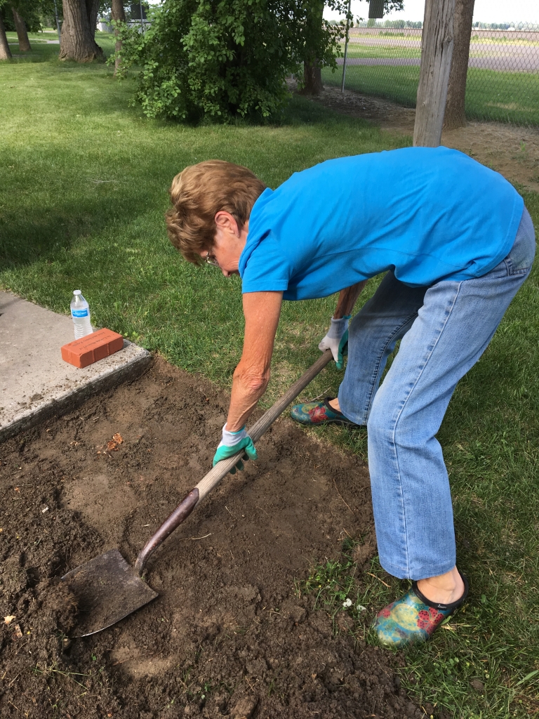 Marilyn and Memorial garden